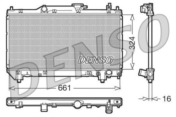 DENSO radiatorius, variklio aušinimas DRM50015