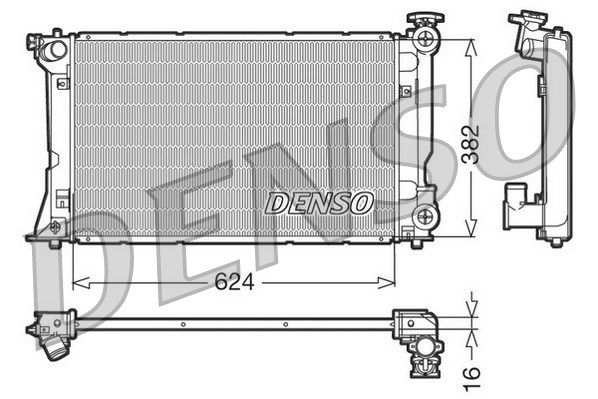 DENSO Радиатор, охлаждение двигателя DRM50018