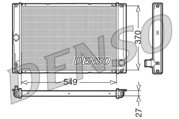 DENSO radiatorius, variklio aušinimas DRM50023