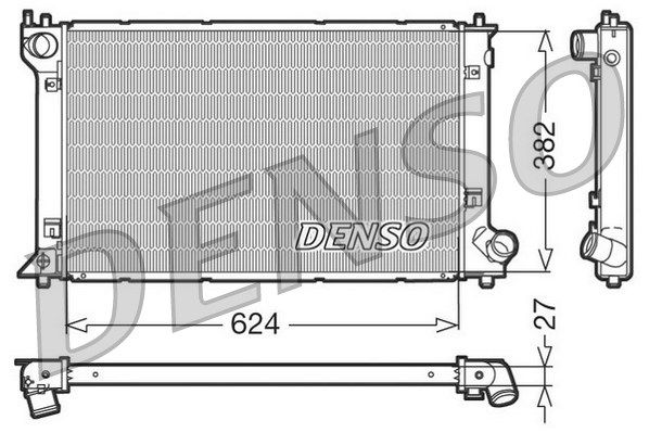 DENSO radiatorius, variklio aušinimas DRM50027