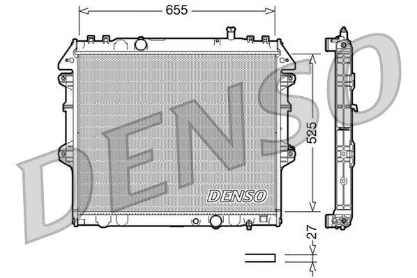 DENSO Радиатор, охлаждение двигателя DRM50039