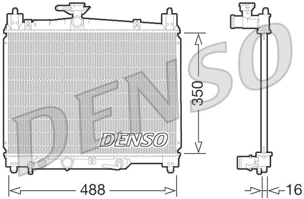 DENSO Радиатор, охлаждение двигателя DRM50066