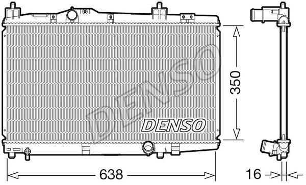 DENSO radiatorius, variklio aušinimas DRM50105