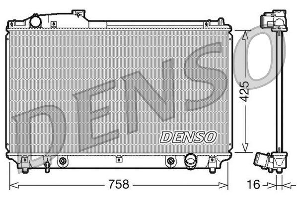 DENSO Радиатор, охлаждение двигателя DRM51003