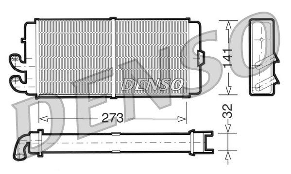 DENSO šilumokaitis, salono šildymas DRR02001