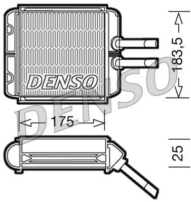 DENSO šilumokaitis, salono šildymas DRR08001