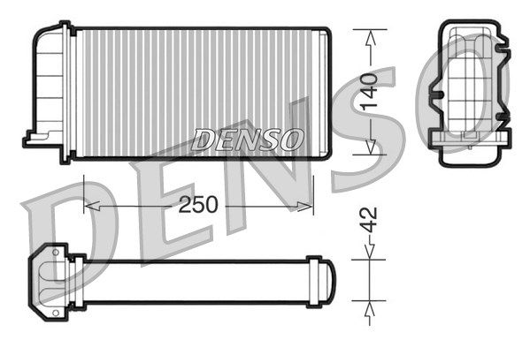 DENSO Теплообменник, отопление салона DRR09001