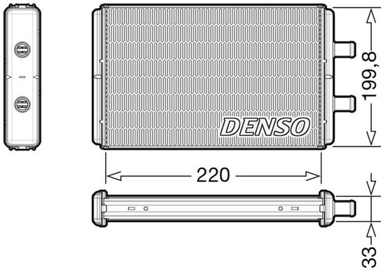 DENSO Теплообменник, отопление салона DRR12016