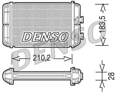 DENSO šilumokaitis, salono šildymas DRR20004