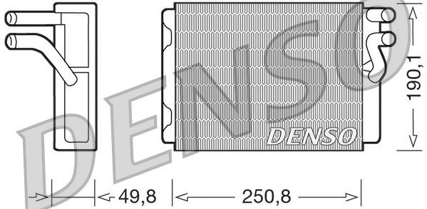 DENSO Теплообменник, отопление салона DRR33010