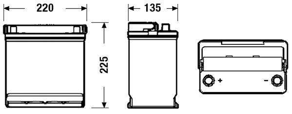 DETA starterio akumuliatorius DB451