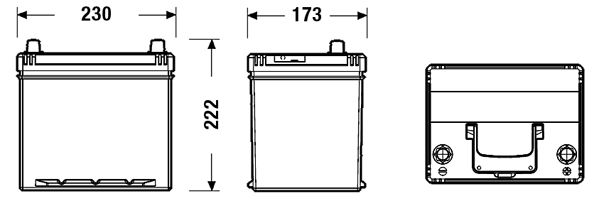 DETA starterio akumuliatorius DB604