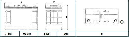 DETA Стартерная аккумуляторная батарея DG1251