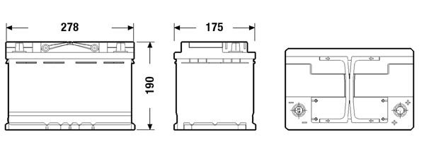 DETA Стартерная аккумуляторная батарея DK700