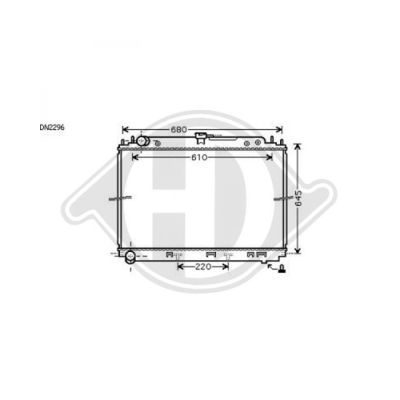 DIEDERICHS radiatorius, variklio aušinimas 8608301