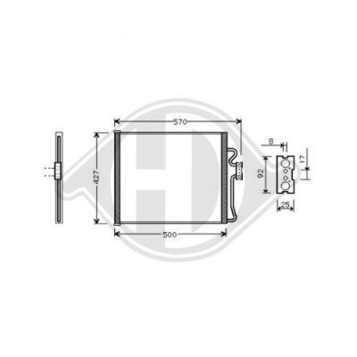 DIEDERICHS Конденсатор, кондиционер DCC1047