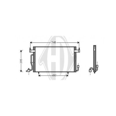 DIEDERICHS Конденсатор, кондиционер DCC1084