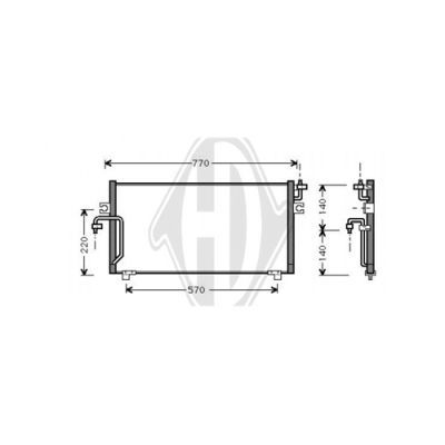 DIEDERICHS Конденсатор, кондиционер DCC1100