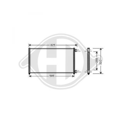 DIEDERICHS Конденсатор, кондиционер DCC1155