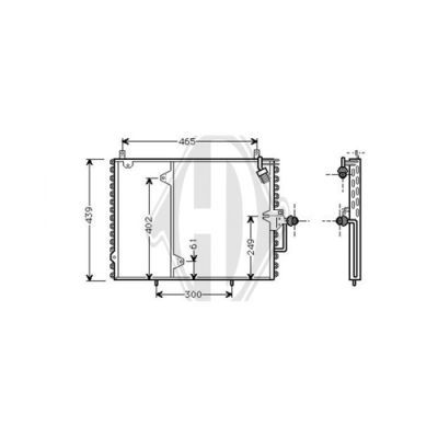 DIEDERICHS Конденсатор, кондиционер DCC1238