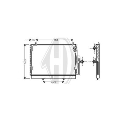 DIEDERICHS Конденсатор, кондиционер DCC1239