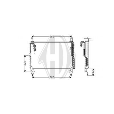 DIEDERICHS Конденсатор, кондиционер DCC1251