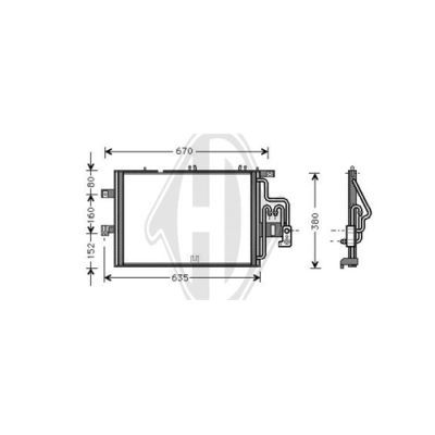 DIEDERICHS Конденсатор, кондиционер DCC1296