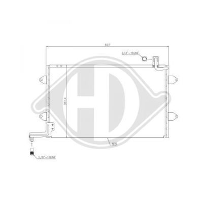 DIEDERICHS Конденсатор, кондиционер DCC1424