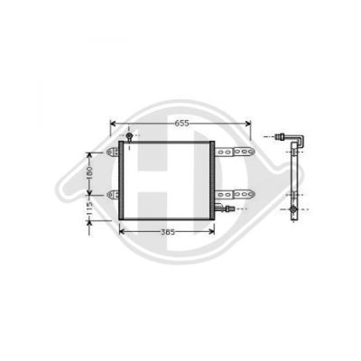 DIEDERICHS Конденсатор, кондиционер DCC1433