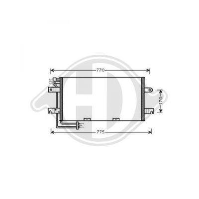 DIEDERICHS Конденсатор, кондиционер DCC1442