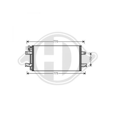 DIEDERICHS Конденсатор, кондиционер DCC1443