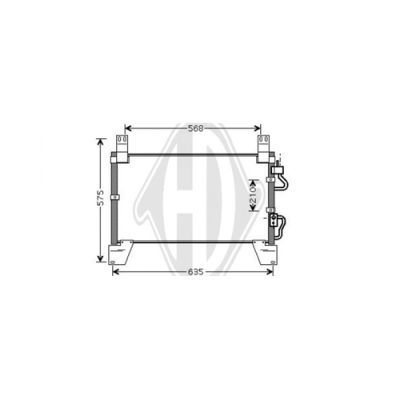 DIEDERICHS Конденсатор, кондиционер DCC1499