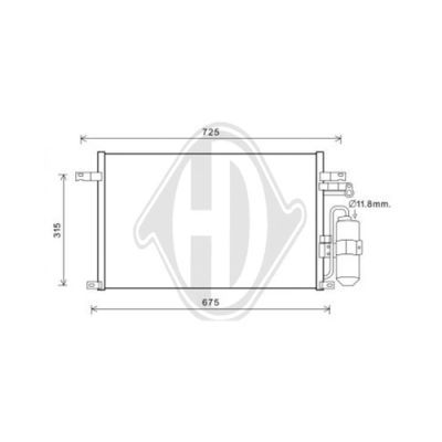 DIEDERICHS Конденсатор, кондиционер DCC1506