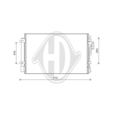 DIEDERICHS Конденсатор, кондиционер DCC1540