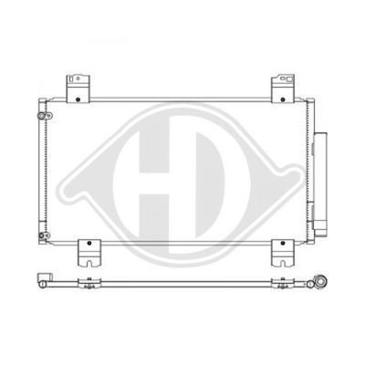 DIEDERICHS Конденсатор, кондиционер DCC1661