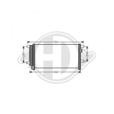 DIEDERICHS Конденсатор, кондиционер DCC1681