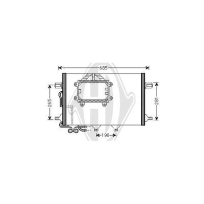 DIEDERICHS Конденсатор, кондиционер DCC1697