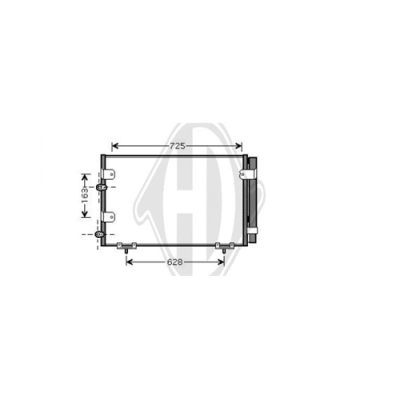 DIEDERICHS Конденсатор, кондиционер DCC1802