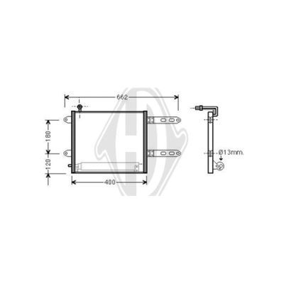 DIEDERICHS Конденсатор, кондиционер DCC1868