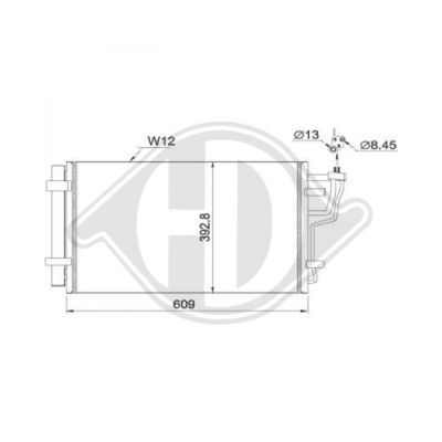 DIEDERICHS Конденсатор, кондиционер DCC1933