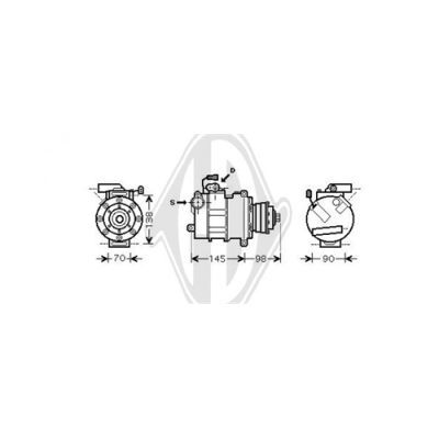 DIEDERICHS Компрессор, кондиционер DCK1068