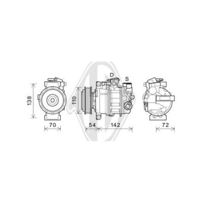 DIEDERICHS Компрессор, кондиционер DCK1135