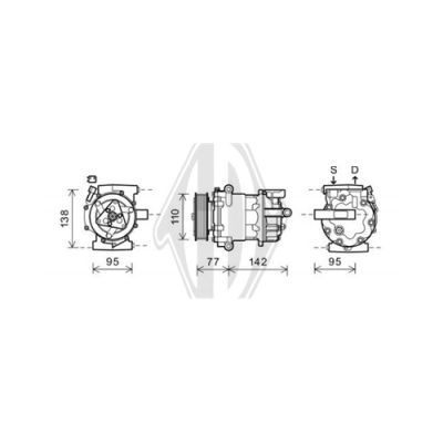 DIEDERICHS Компрессор, кондиционер DCK1281