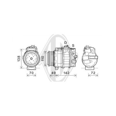 DIEDERICHS Компрессор, кондиционер DCK1361