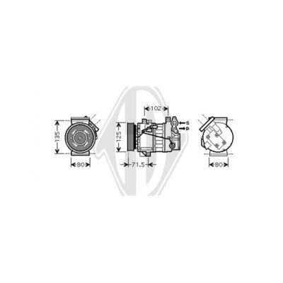 DIEDERICHS Компрессор, кондиционер DCK1494