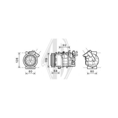 DIEDERICHS Компрессор, кондиционер DCK1510