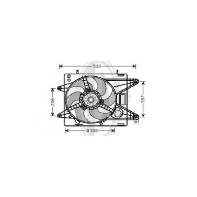 DIEDERICHS ventiliatorius, radiatoriaus DCL1103