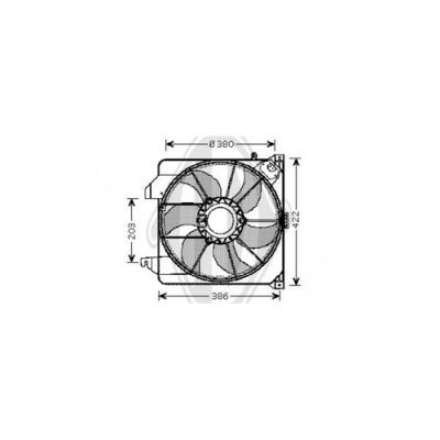 DIEDERICHS ventiliatorius, radiatoriaus DCL1126