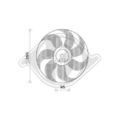 DIEDERICHS Вентилятор, охлаждение двигателя DCL1210