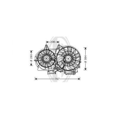 DIEDERICHS ventiliatorius, radiatoriaus DCL1237